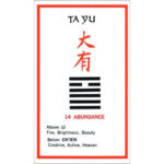 I Ching Cards AG Muller | Carta 14